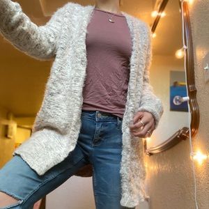 Fuzzy cardigan